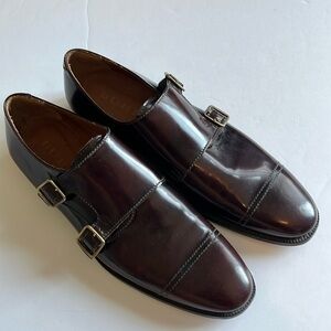 Burberry Burghley Monk Double Buckle Shoes